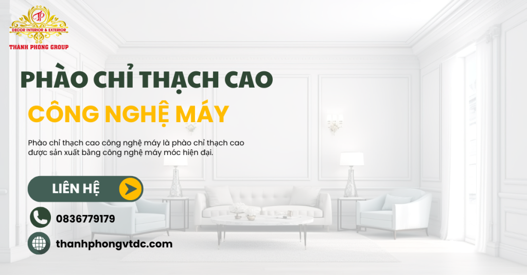 phào chỉ thạch cao công nghệ máy