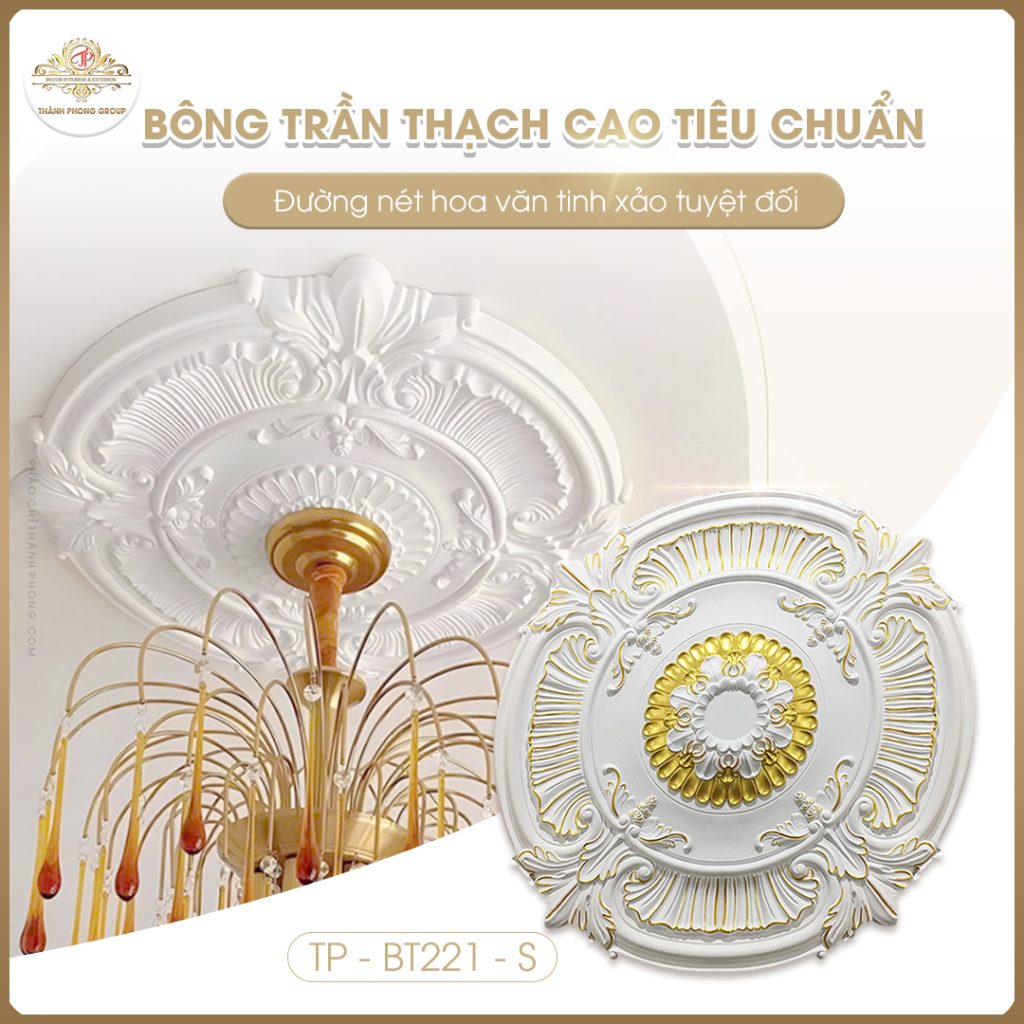 bông trần thạch cao