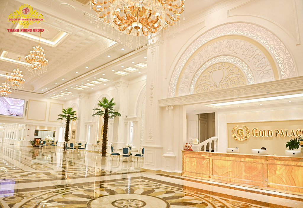 Cung Cấp Thạch Cao Trang Trí Gold Palace - Điểm Nhấn Không Gian Hội Nghị, Tiệc Cưới 6 Cung cấp thạch cao trang trí