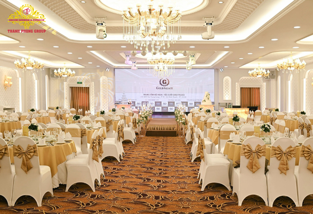 Cung Cấp Thạch Cao Trang Trí Gold Palace - Điểm Nhấn Không Gian Hội Nghị, Tiệc Cưới 3 Cung cấp thạch cao trang trí
